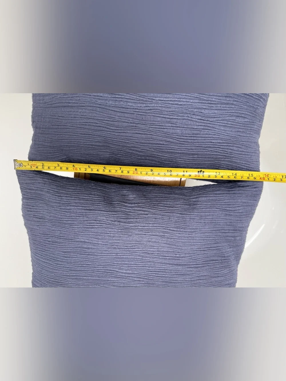 2 Calvin Klein Home label pillows in dusty periwinkle approx 10”x16” - vintage!